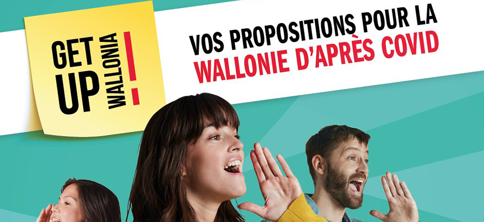 Get Up Wallonia : donnez votre avis pour la Wallonie d’après Covid !